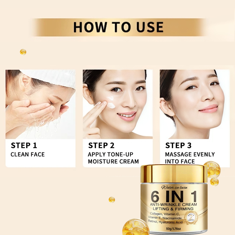 6-In-1 Anti-Wrinkle Cream. Lif - đánh giá và giá Vitamin C Serum
