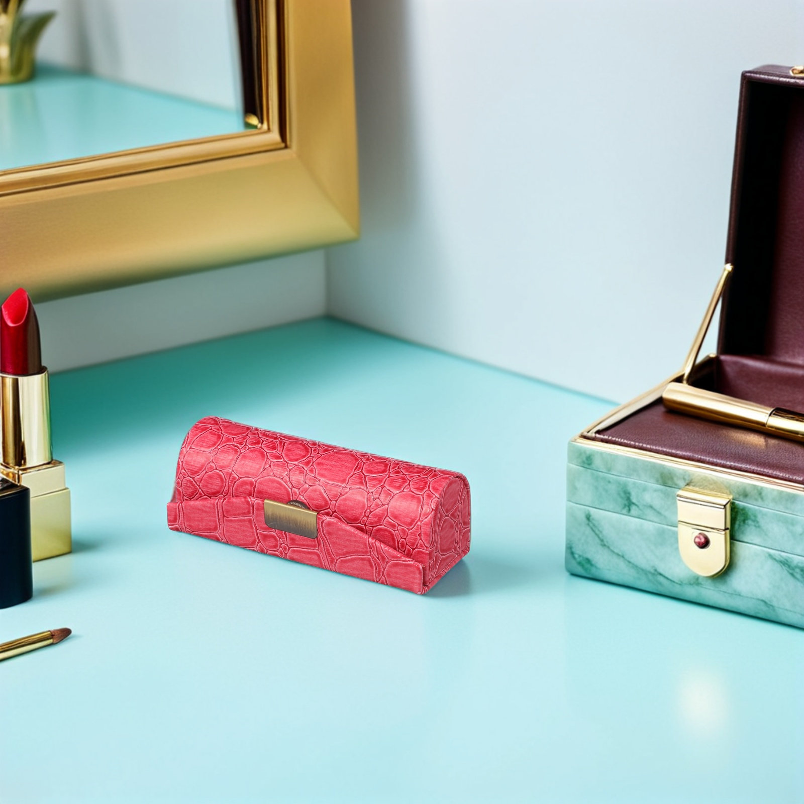 PU Lipstick Case Small Lipstic - đánh giá và giá Lip Balm