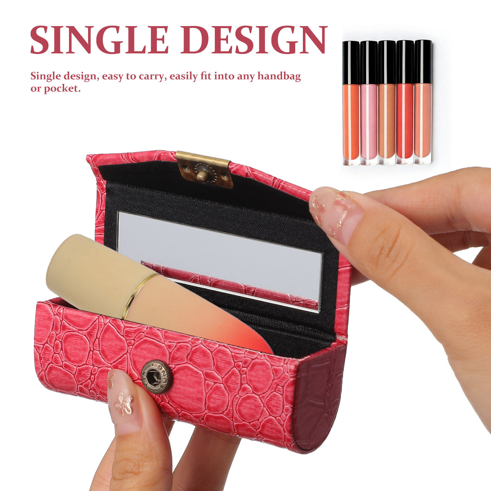 PU Lipstick Case Small Lipstic - đánh giá và giá Lip Balm
