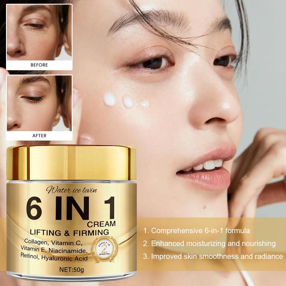 6 IN 1 Collagen Face Cream Lif - đánh giá và giá Vitamin C Serum