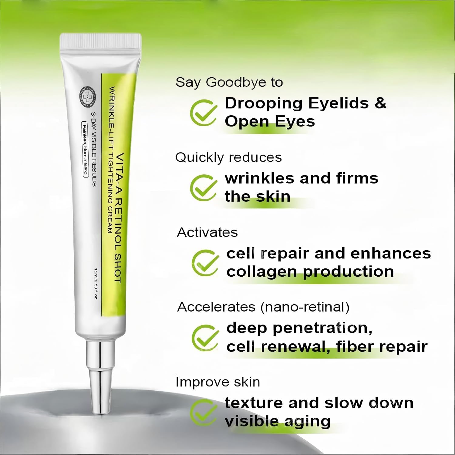 Retinol Shot Eye Face Cream Ey - đánh giá và giá Retinol Cream