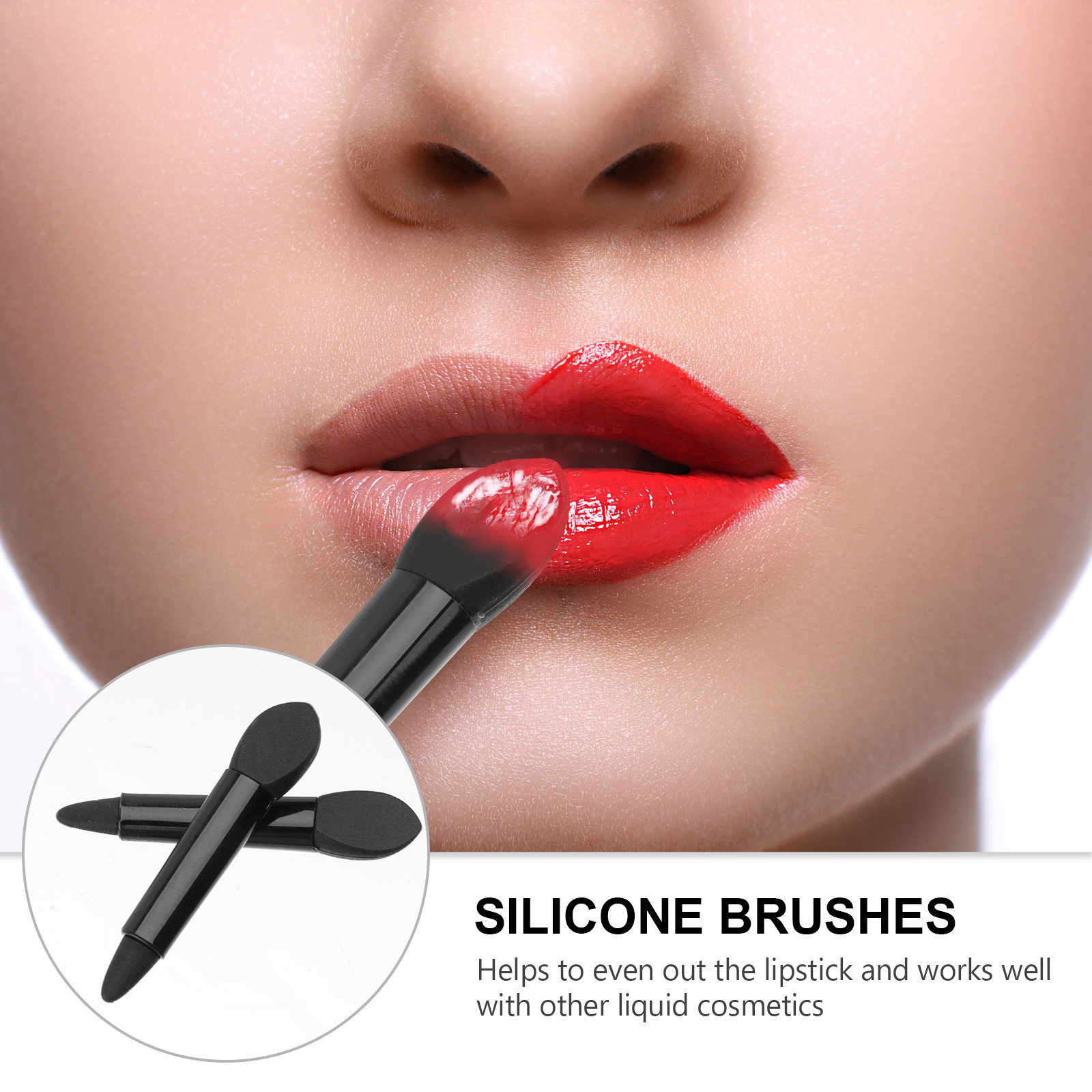 1Set Double-Ended Silicone Lip - đánh giá và giá Lip Balm